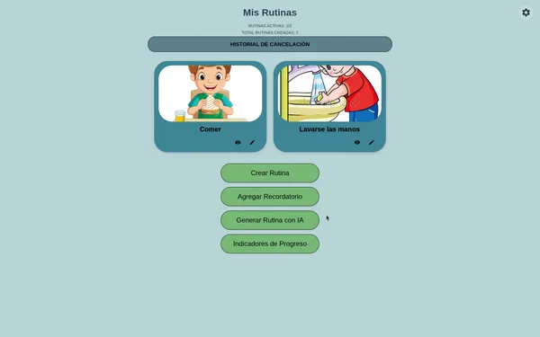 Preview del proyecto RutinaDelDia